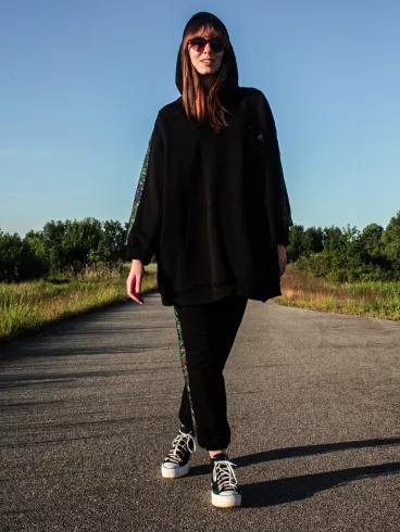 Pantelleria - Komplet hoodie z lampasem